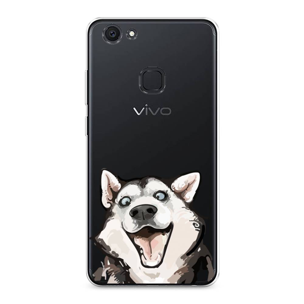 

Чехол Awog на Vivo V7 Plus "Радостный хаски", Разноцветный, 260750-1