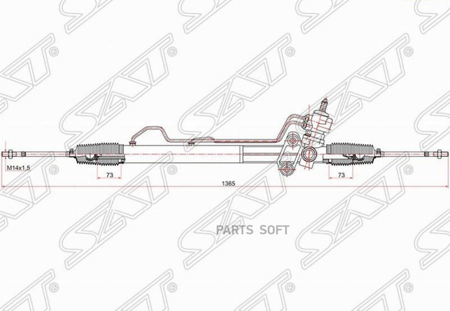 

Sat Рейка Рулевая Hyundai Starex H1 97- 2Wd Lhd