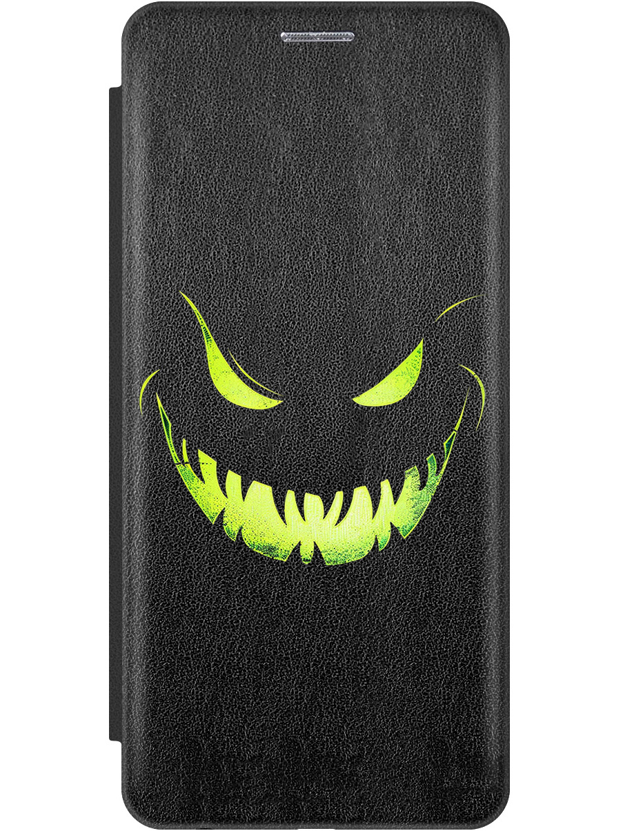 

Чехол-книжка на Samsung Galaxy A23 4G с принтом "Зловещая улыбка" черный, Черный;зеленый, 740132872