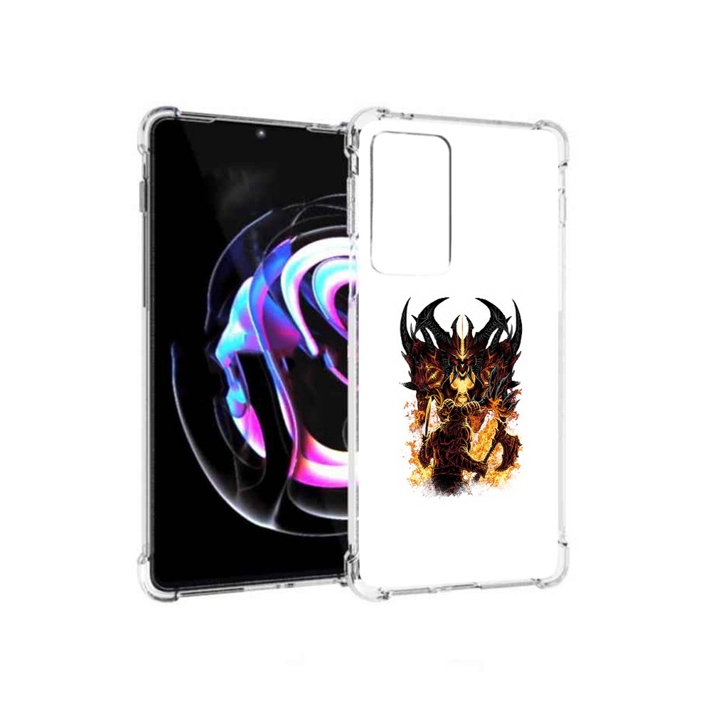 

Чехол MyPads Tocco для Motorola Moto Edge 20 Pro демон shadow fiend (PT227063.364.318), Прозрачный, Tocco