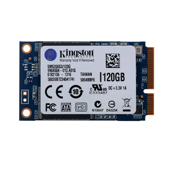 

SSD накопитель Kingston SMS200S3/120G mSATA 120 ГБ (SMS200S3/120G), SMS200S3/120G