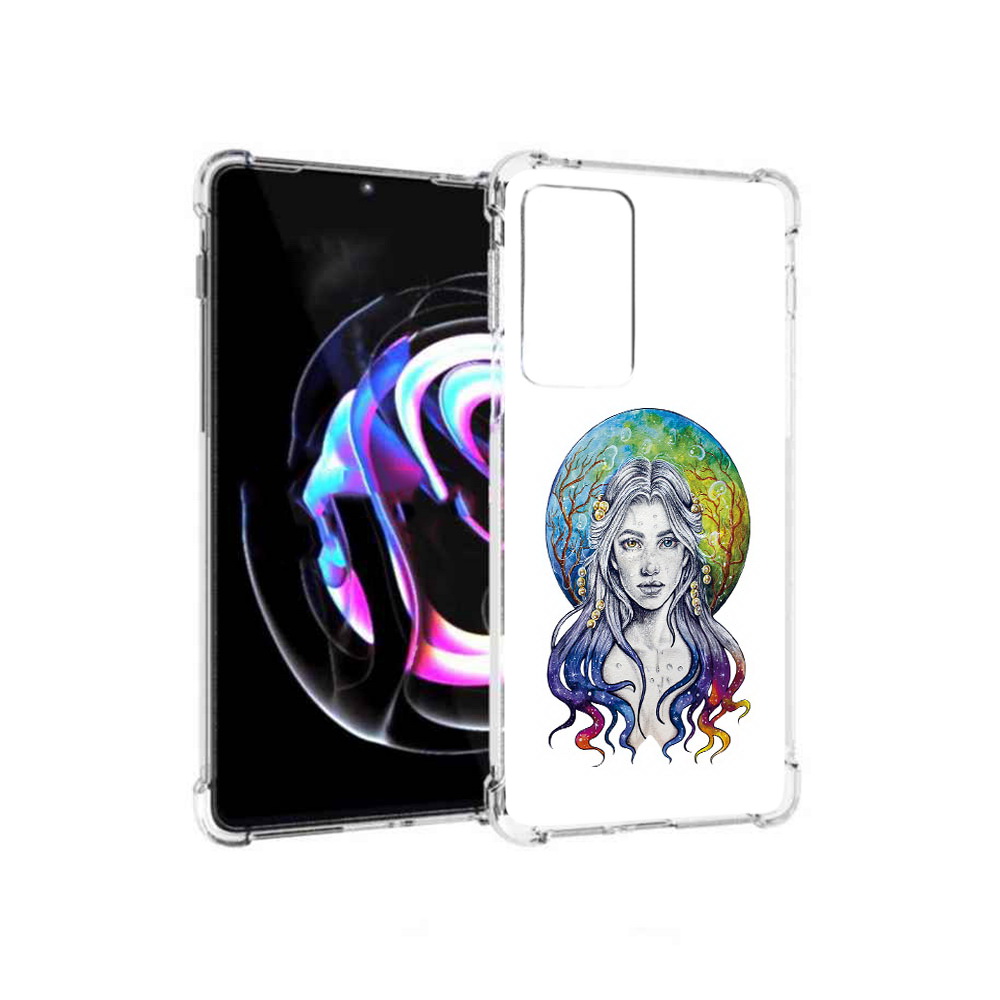 

Чехол MyPads Tocco для Motorola Moto Edge 20 Pro девушка с красивыми волосами, Прозрачный, Tocco