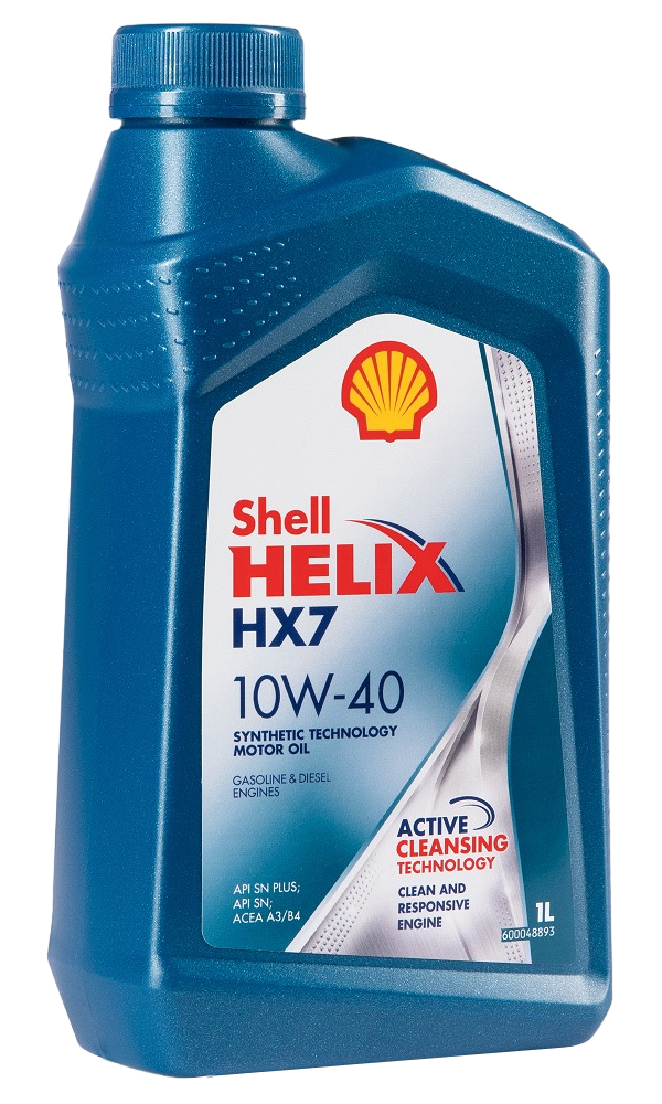 фото Shell 550053736 моторное масло 10w40 shell helix 1л синтетика hx7 eu