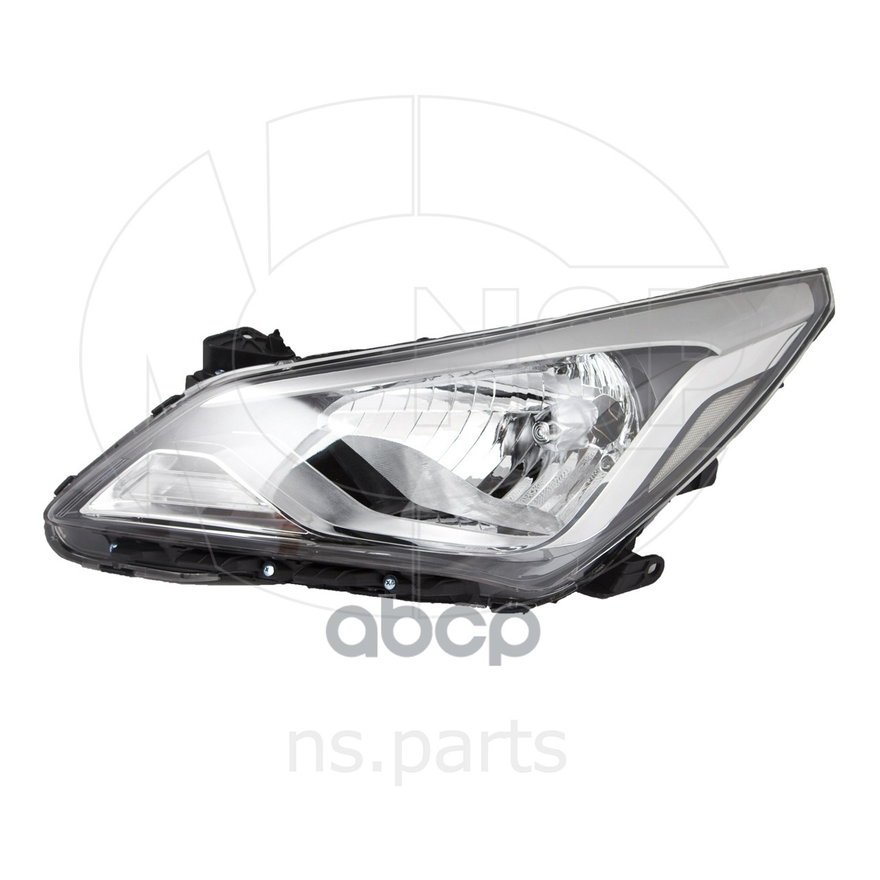 фото Фара левая hyundai solaris (14-17) (под корректор) nsp арт. nsp02921014l600