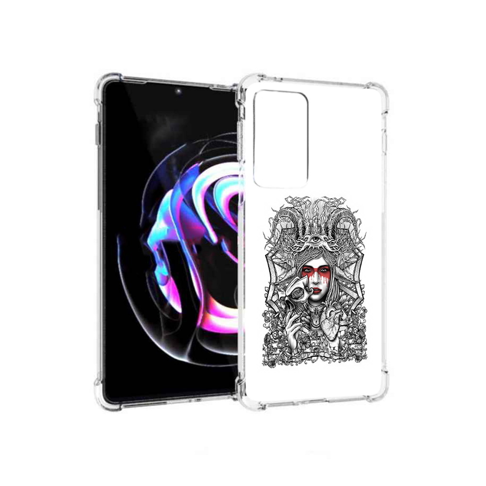 

Чехол MyPads Tocco для Motorola Moto Edge 20 Pro грусная девушка (PT227063.364.302), Прозрачный, Tocco