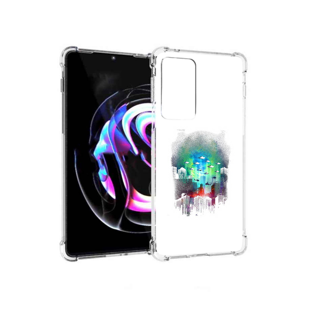 

Чехол MyPads Tocco для Motorola Moto Edge 20 Pro город в свечении (PT227063.364.296), Прозрачный, Tocco