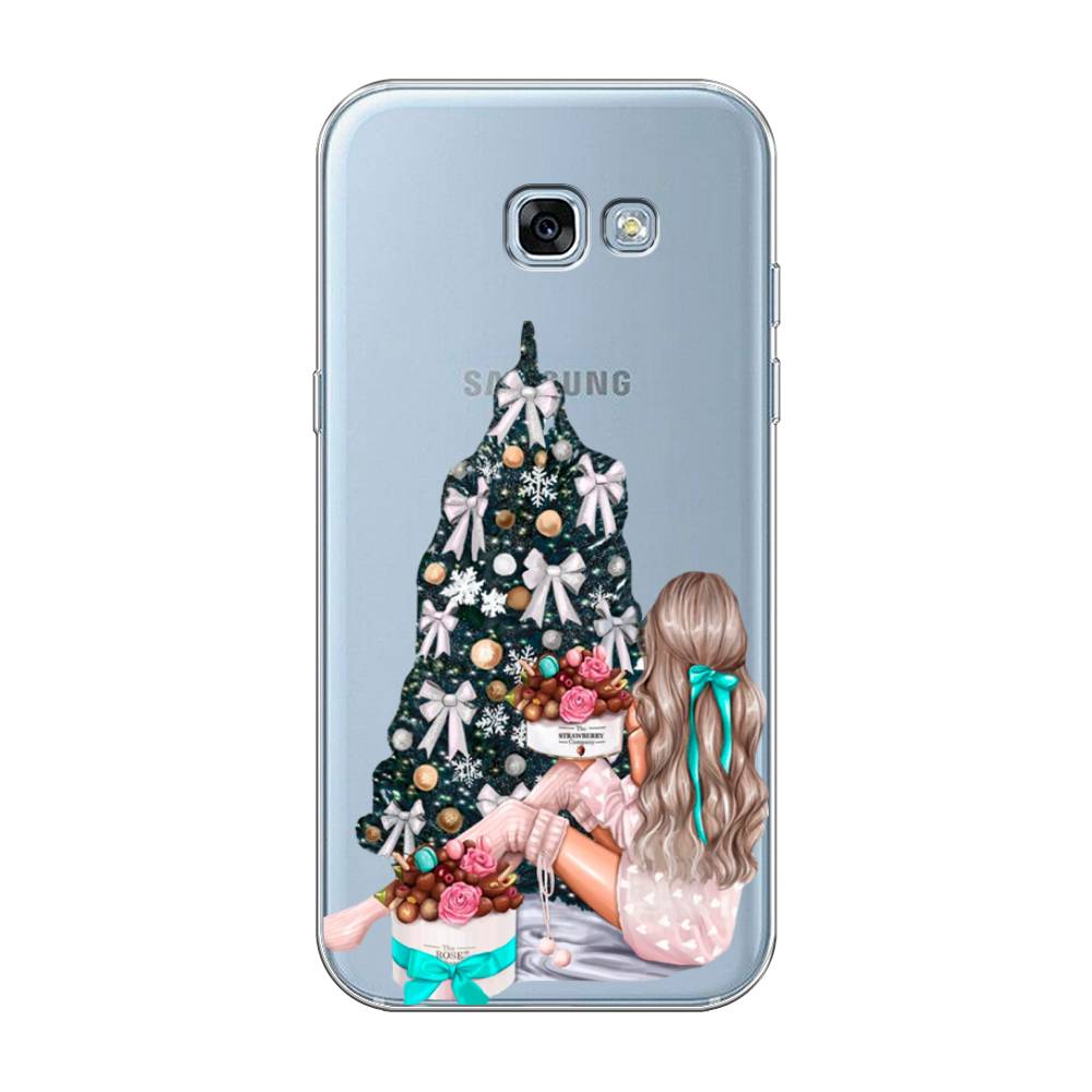 

Чехол на Samsung Galaxy A3 2017 "New Year", Зеленый;бежевый;голубой, 20350-5