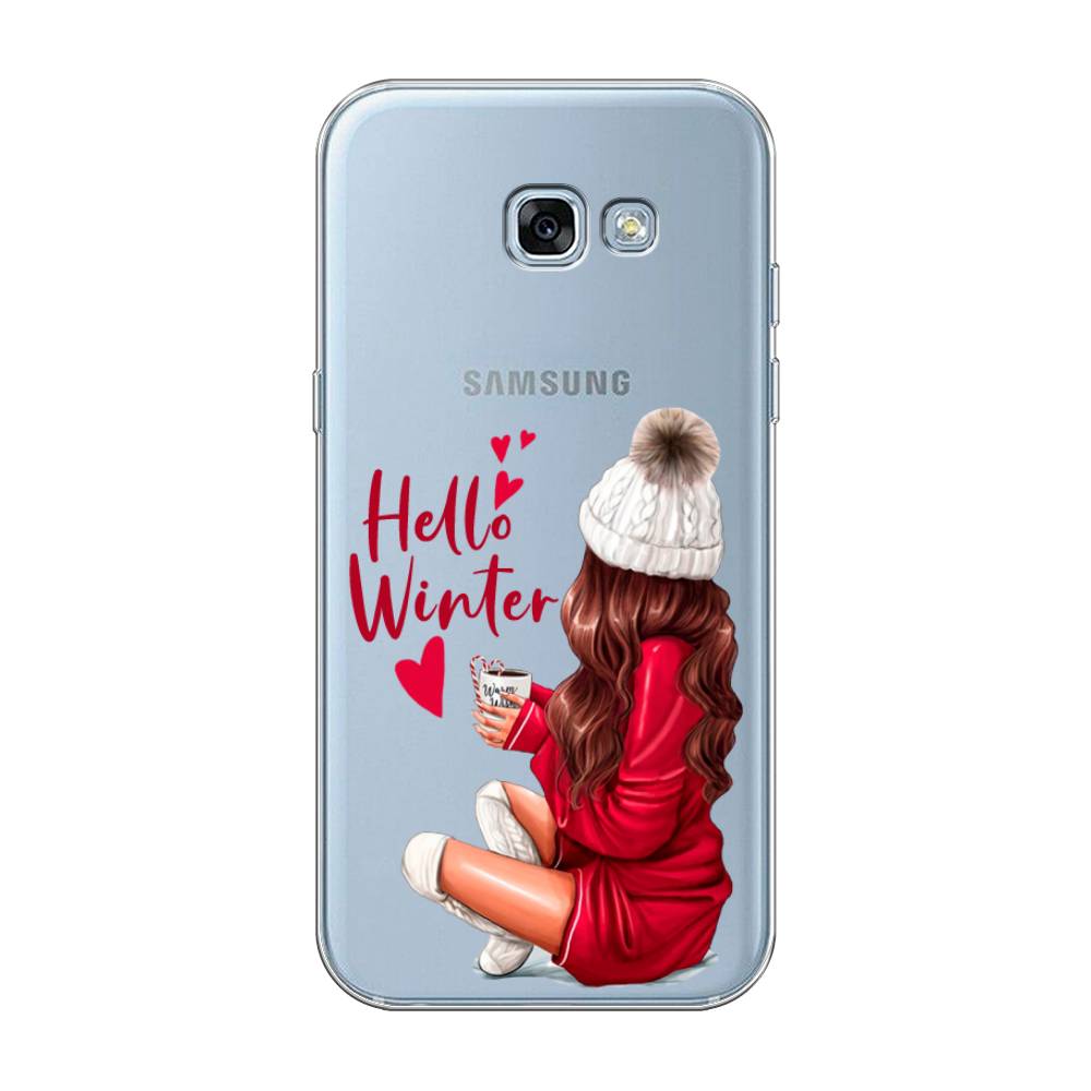 

Чехол на Samsung Galaxy A3 2017 "Hello winter", Красный;белый;коричневый, 20350-5