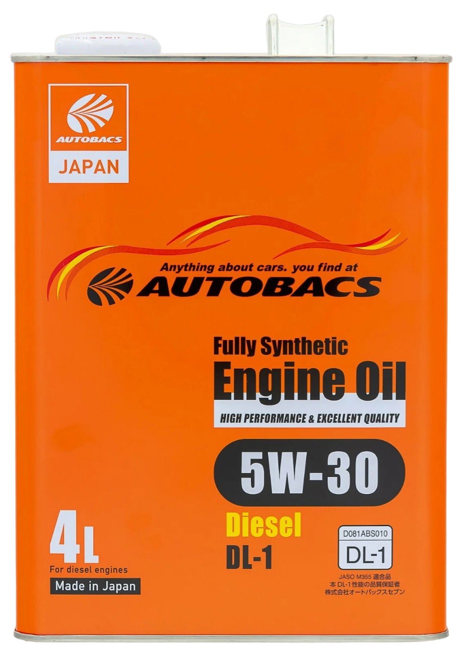 Моторное масло AUTOBACS Engine Oil Fs Diesel Dl 1 5W30 4л