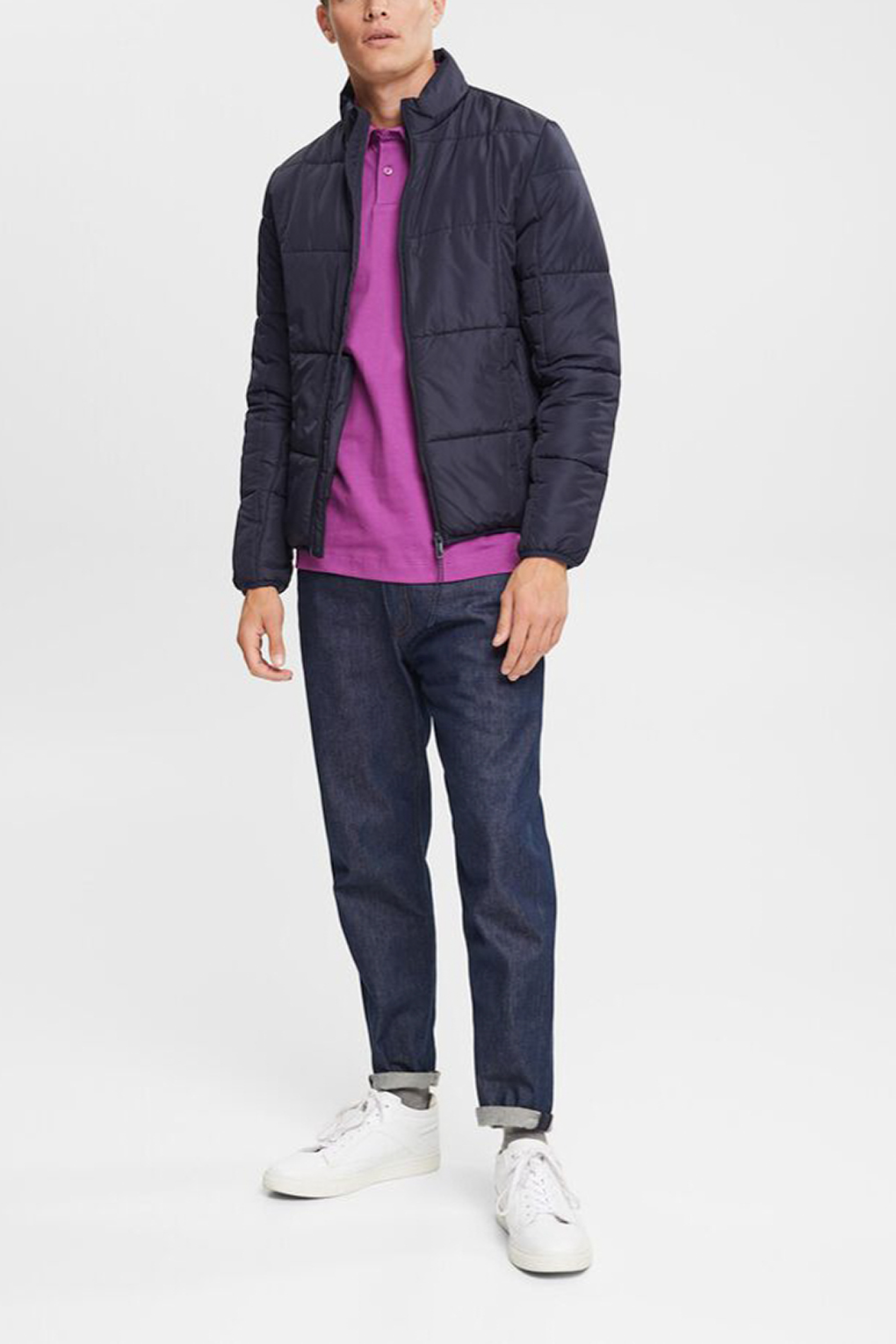 

Куртка мужская Esprit Casual 072EO2G311 синяя XL, Синий, 072EO2G311