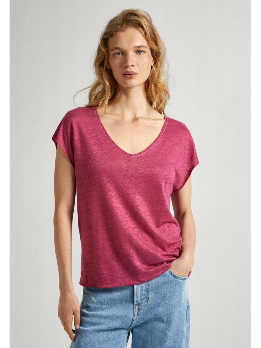 

Футболка женская Pepe Jeans London PE121D0VQ розовая L, Розовый, PE121D0VQ