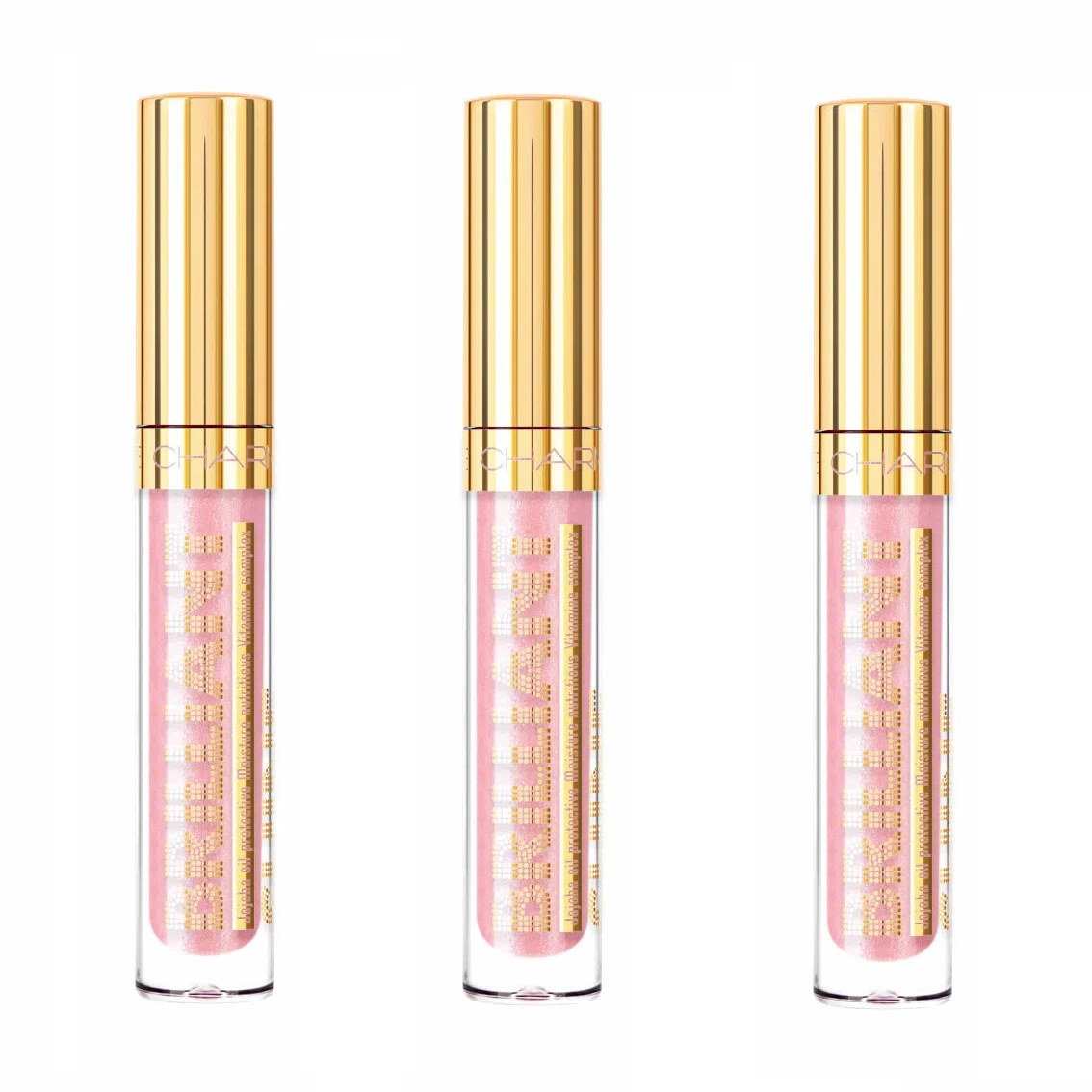 

Блеск для губ Charme Brilliant Shine питательный тон 302 Карминовый 3 шт
