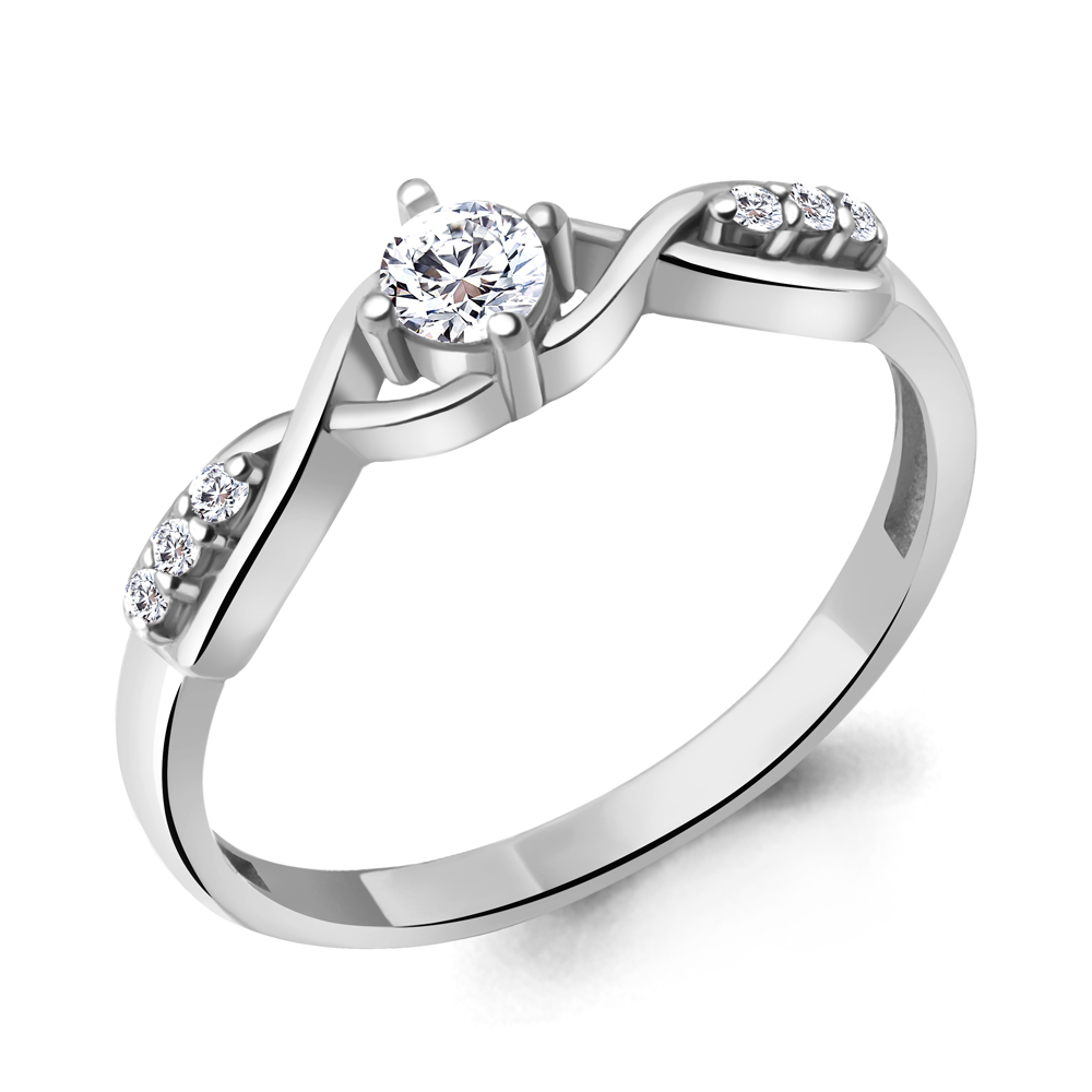 

Кольцо из серебра с фианитом Aquamarine Aquamarine 67417А_925_р р. 17,5, 67417А_925_р