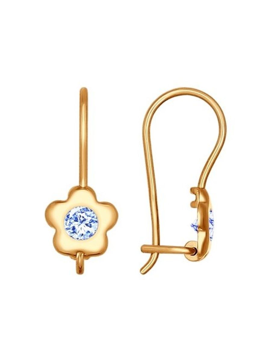 

Серьги из золота TEO MAORI 827225, фианит, 827225
