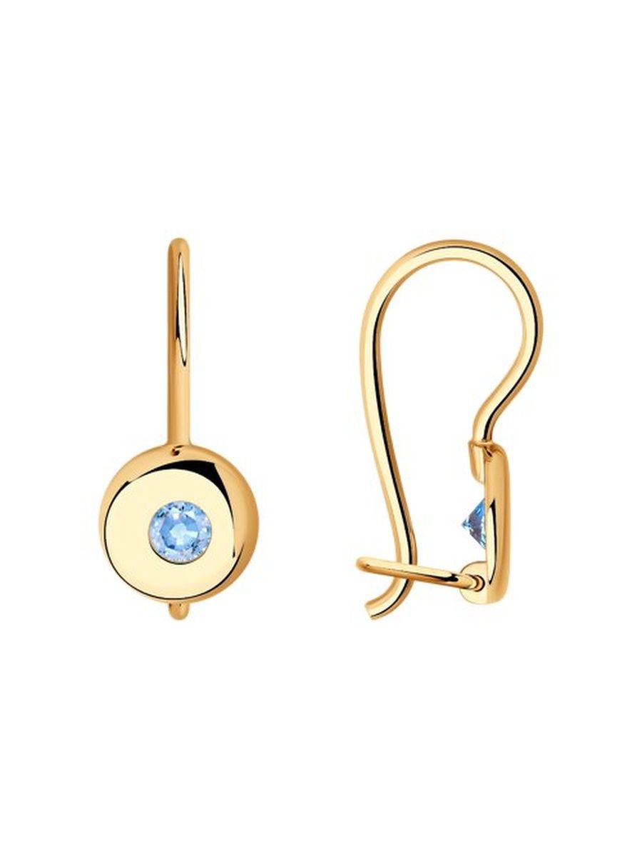 

Серьги из золота TEO MAORI 827223, фианит, 827223