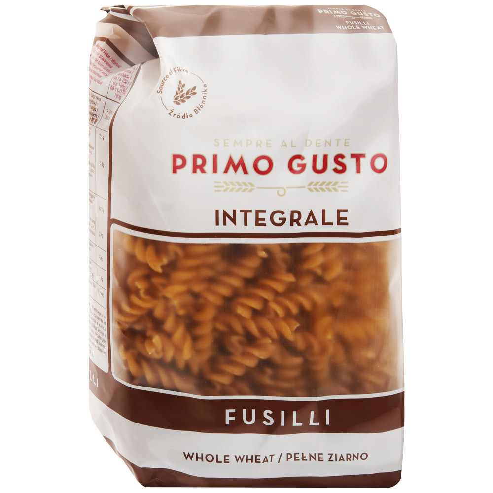

Макаронные изделия Primo Gusto Паста фусилли цельнозерновая 500 г