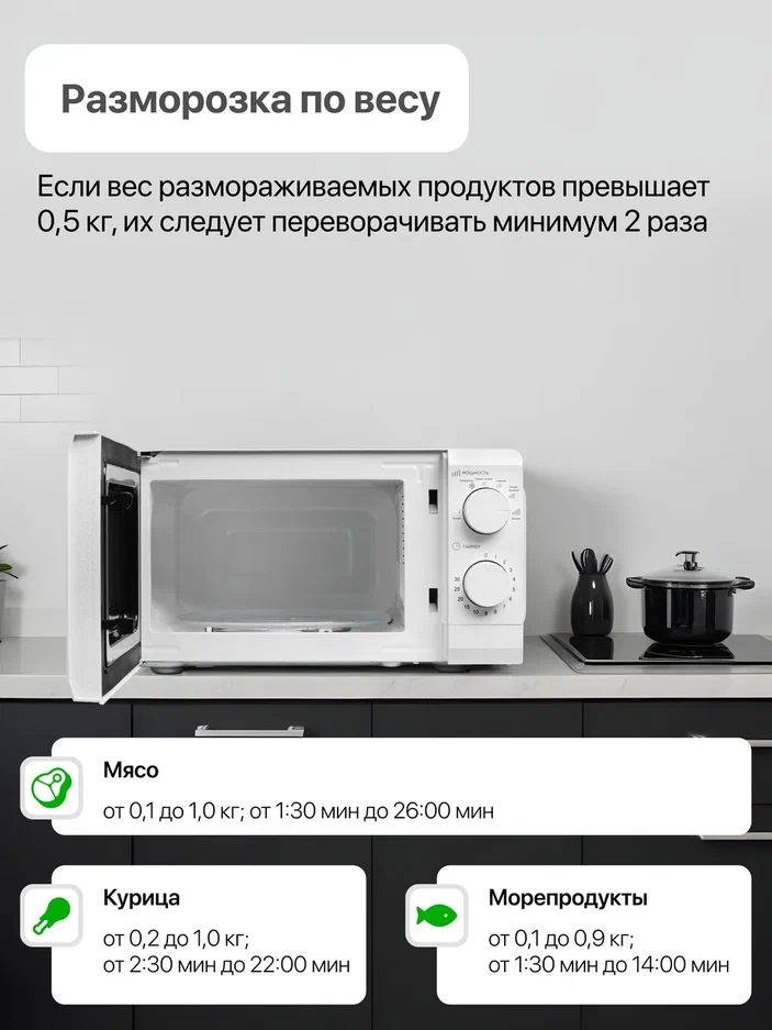 

Микроволновая печь соло NEKO N20M70W1, Белый, N20M70W1