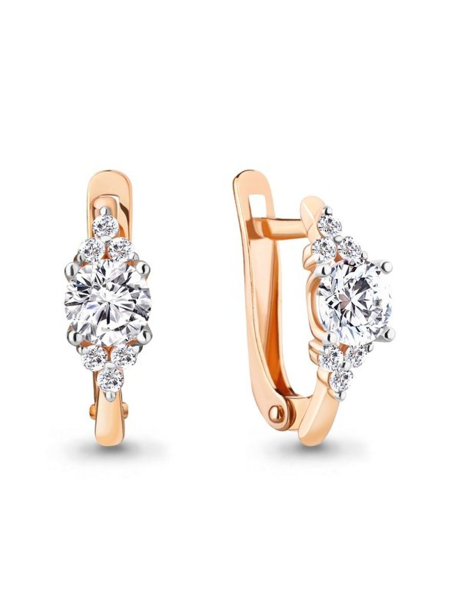 

Серьги из золота TEO MAORI 848782А.8, фианит, 848782А.8