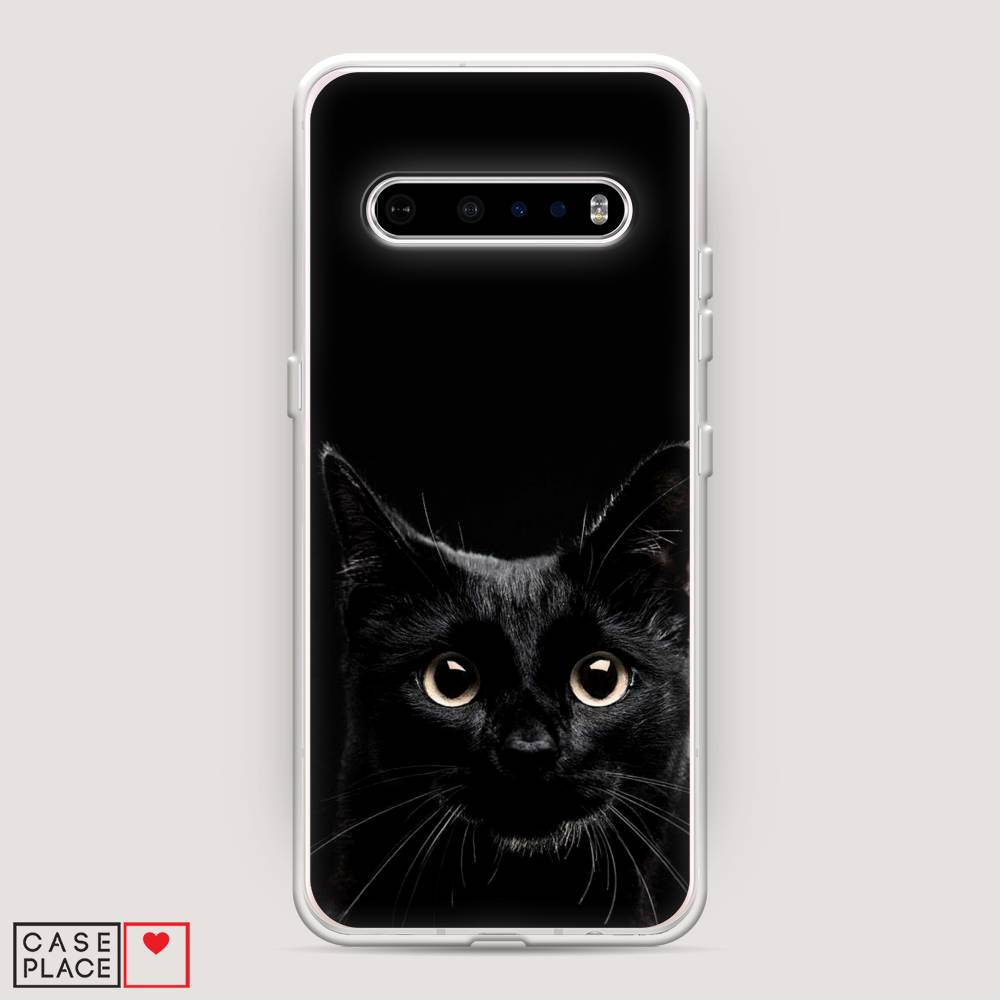 

Чехол Awog на LG V60 ThinQ 5G "Добрый кот", Черный, 84250-1