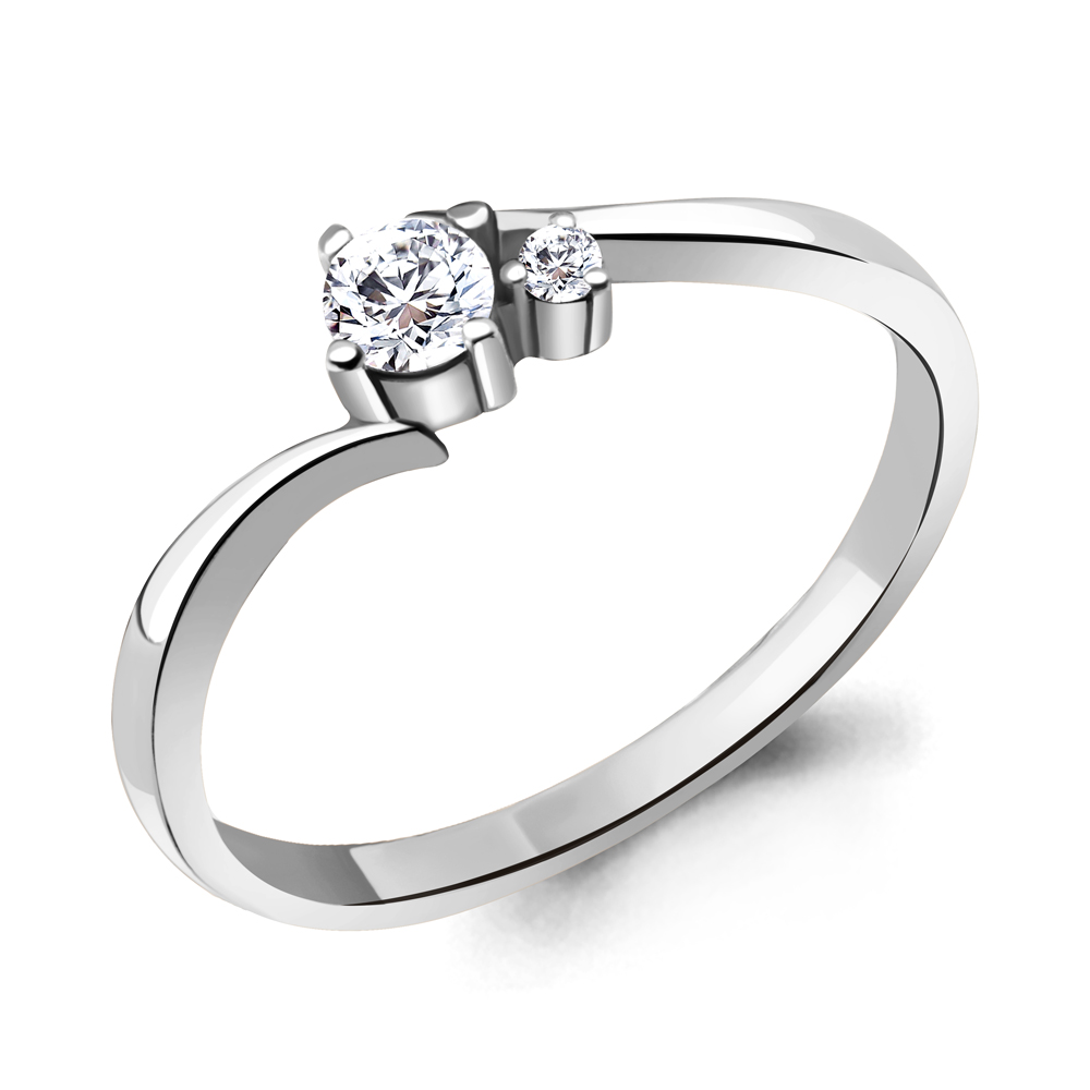 

Кольцо из серебра с фианитом Aquamarine Aquamarine 67416А_925_р р. 17,5, 67416А_925_р