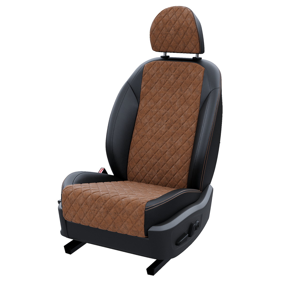 

Чехлы на сиденья АвтоЛето для Toyota Rav 4 XA50 5 LA15872C290 Алькантара ромб, Коричневый;черный, LA1587