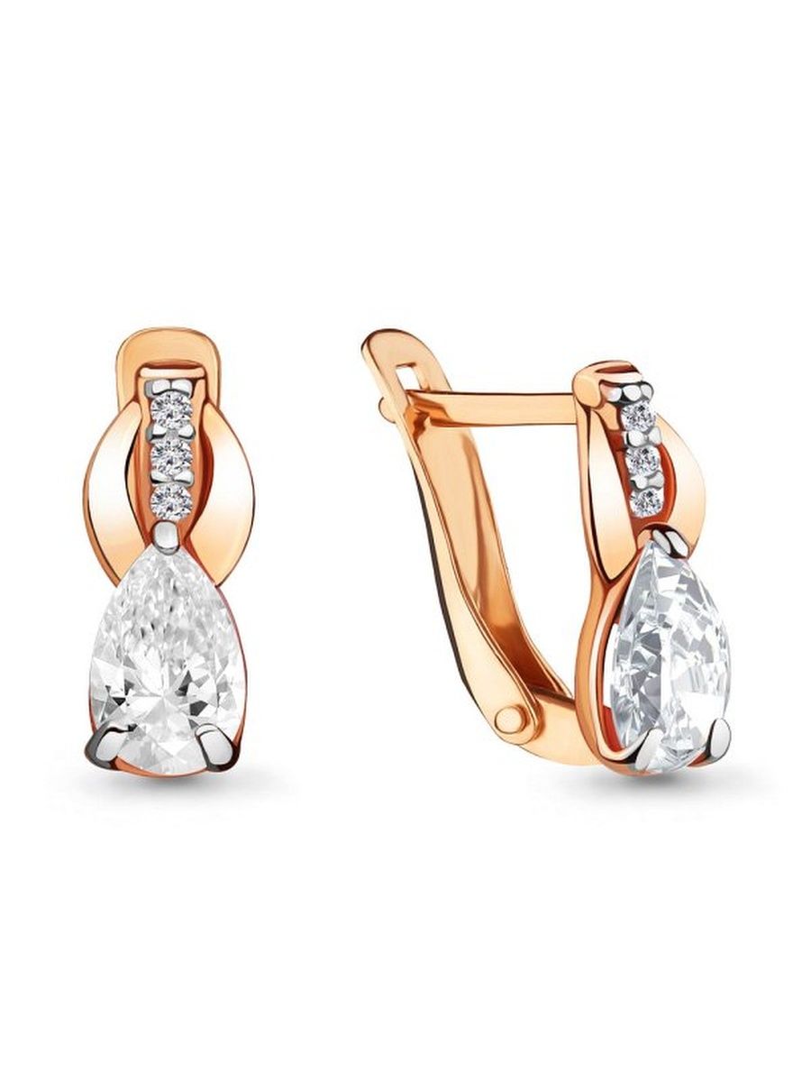 

Серьги из золота TEO MAORI 846865А.8, фианит, 846865А.8