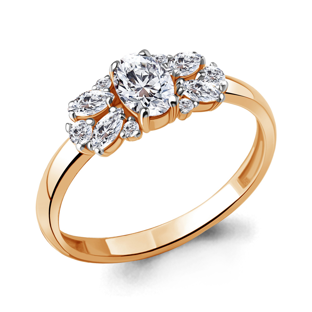 

Кольцо из серебра с фианитом Aquamarine Aquamarine 67412А_925_з р. 18,5, 67412А_925_з