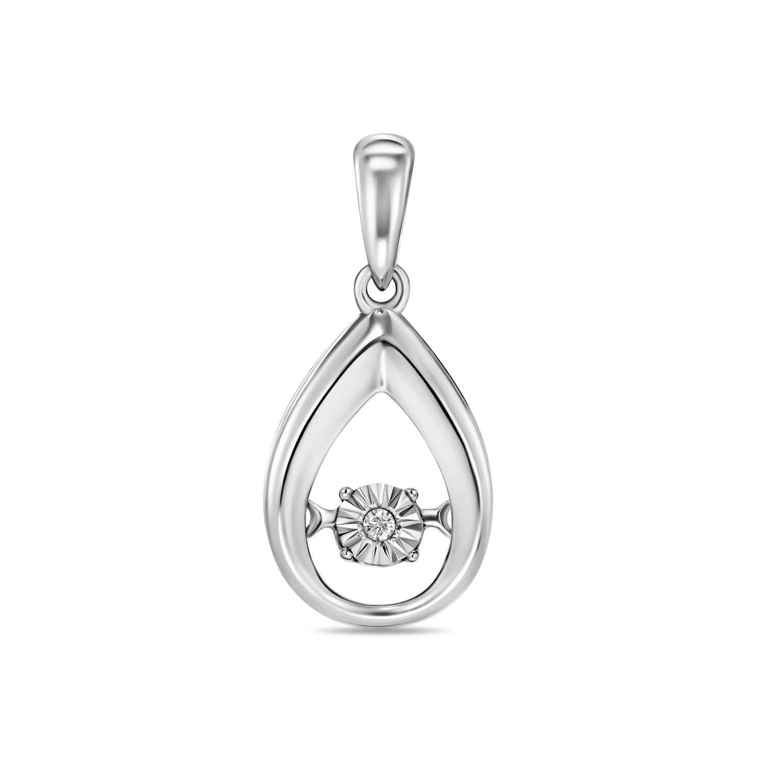 

Подвеска из серебра с бриллиантом MIUZ Diamonds (Московский ювелирный завод) P01-SDI-34614, P01-SDI-34614