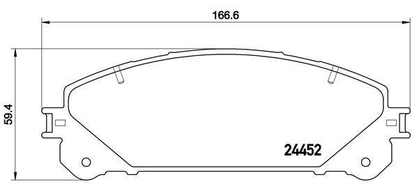 

Комплект тормозных колодок Brembo P83145