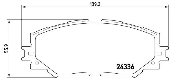 

Комплект тормозных колодок Brembo P83082