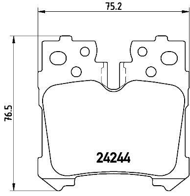 

Комплект тормозных колодок Brembo P83076