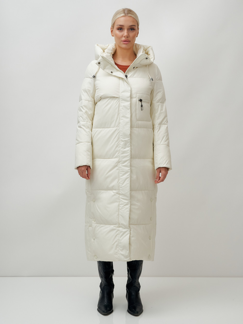 

Пальто женское MTFORCE 9611 белое XXL, Белый, 9611