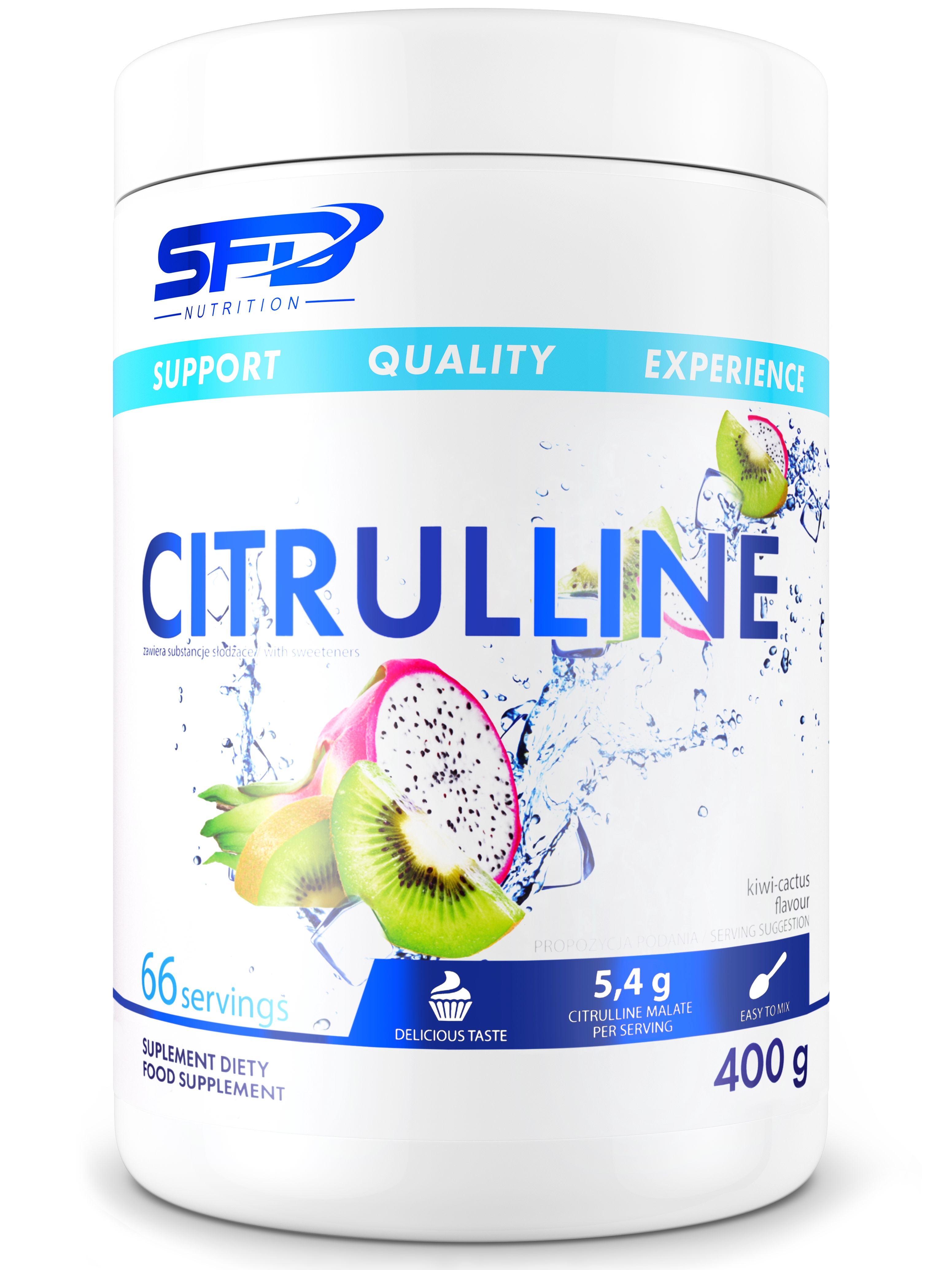 

L-цитруллин SFD Citrulline 400 г, киви-кактус