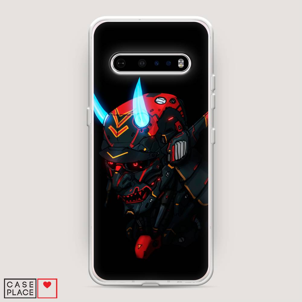 

Чехол Awog на LG V60 ThinQ 5G "Неоновый самурай", Черный;красный;голубой, 84250-6