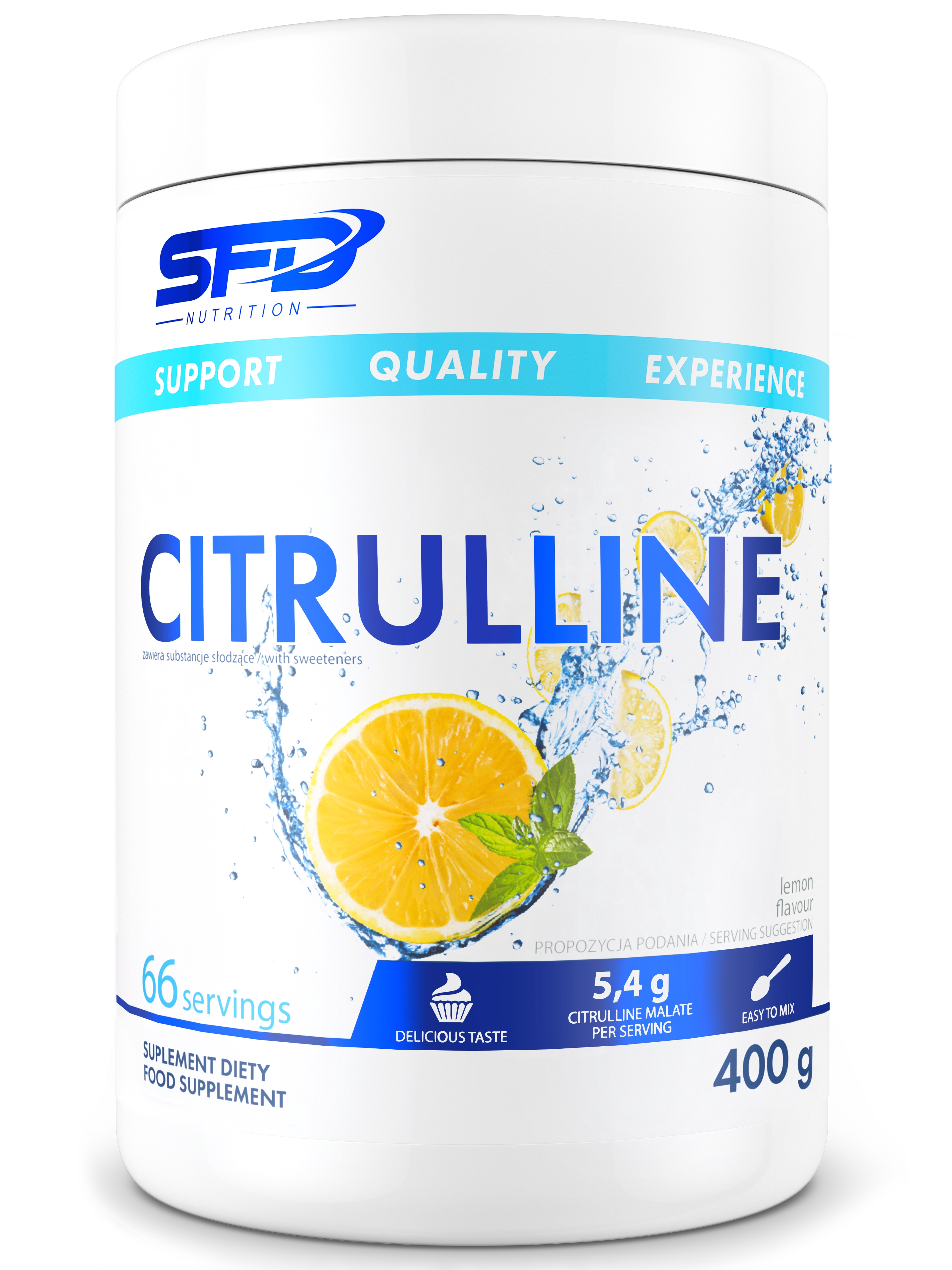 L-цитруллин SFD Citrulline 400 г, лимон