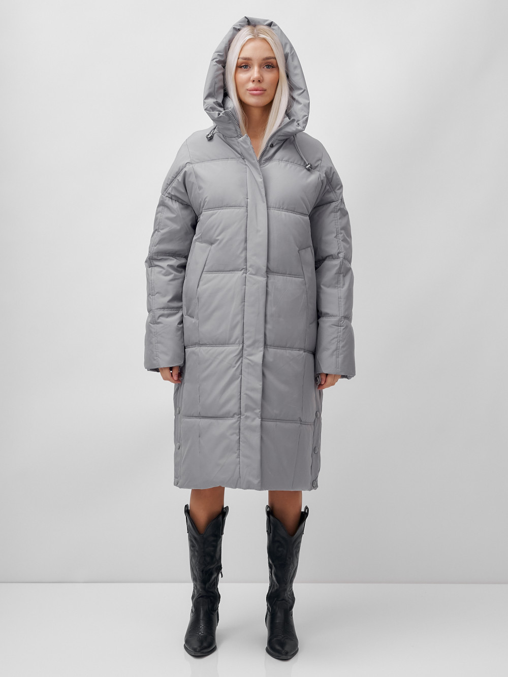 

Пальто женское MTFORCE 9619 серое XXL, Серый, 9619