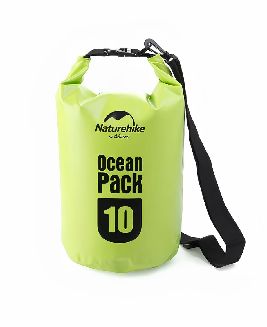 Гермомешок Naturehike Ocean Pack 10 л. (зеленый)