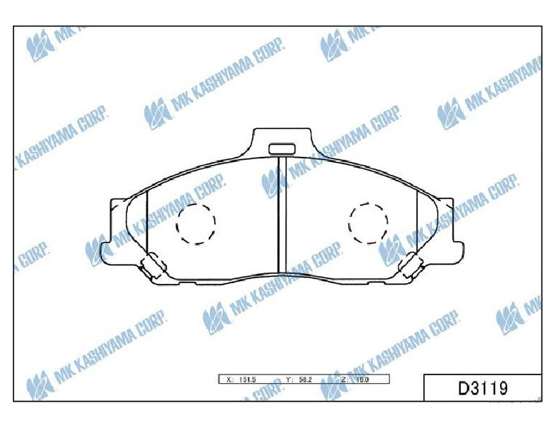 

Колодки дисковые передние Ford Ranger 2.5D/TD 98>, Mazda B 2.2i/2.5D/TD/2.6i 99> D3119