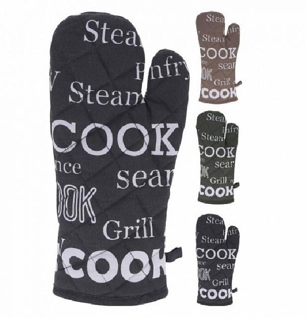 фото Прихватка-рукавица кухонная koopman cook 18 х 32 см хлопок в ассортименте