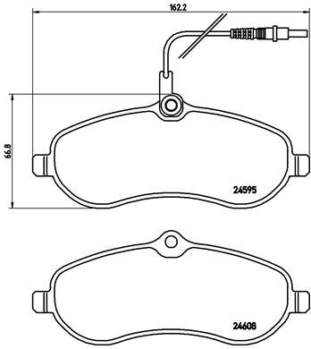 

Комплект тормозных колодок Brembo P61096