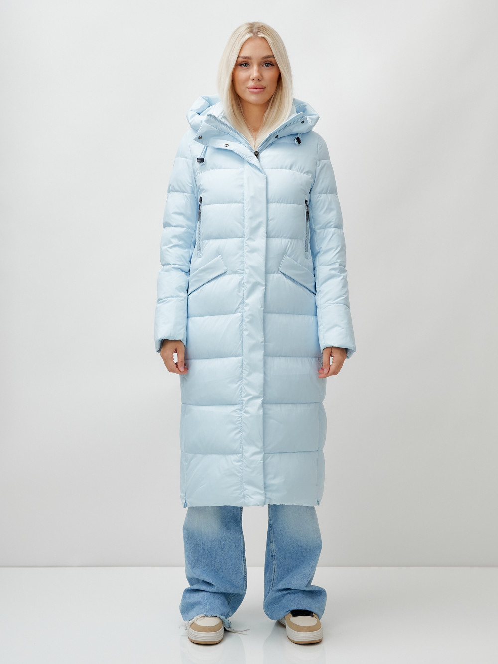 

Пальто женское MTFORCE 9610 голубое XXL, Голубой, 9610