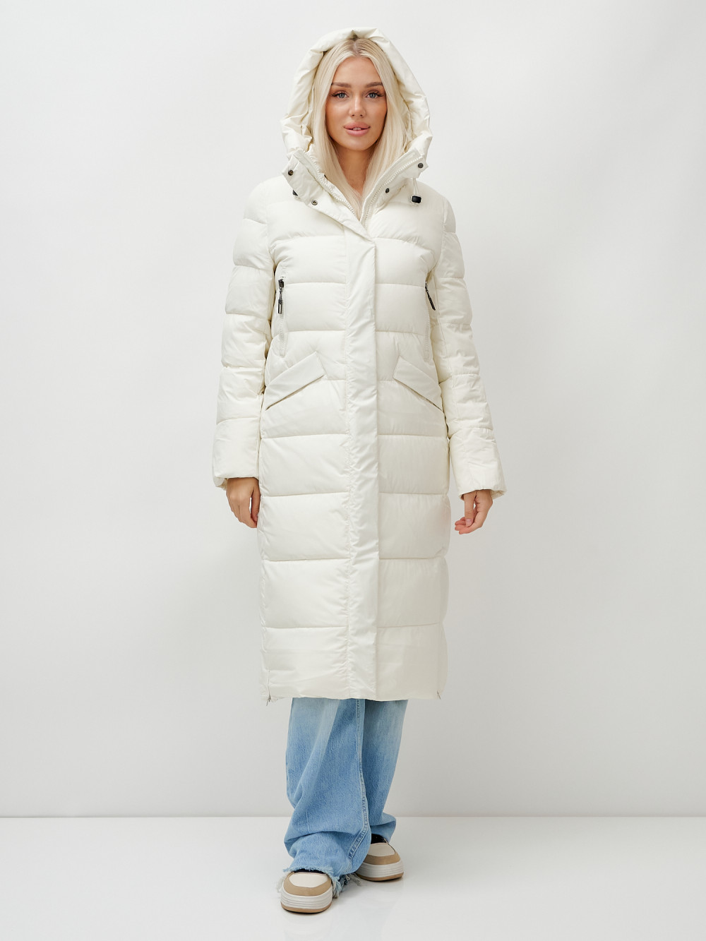 

Пальто женское MTFORCE 9610 белое XXL, Белый, 9610