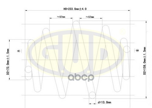 Пружина зад daewoo lanos 141516 97 5373₽