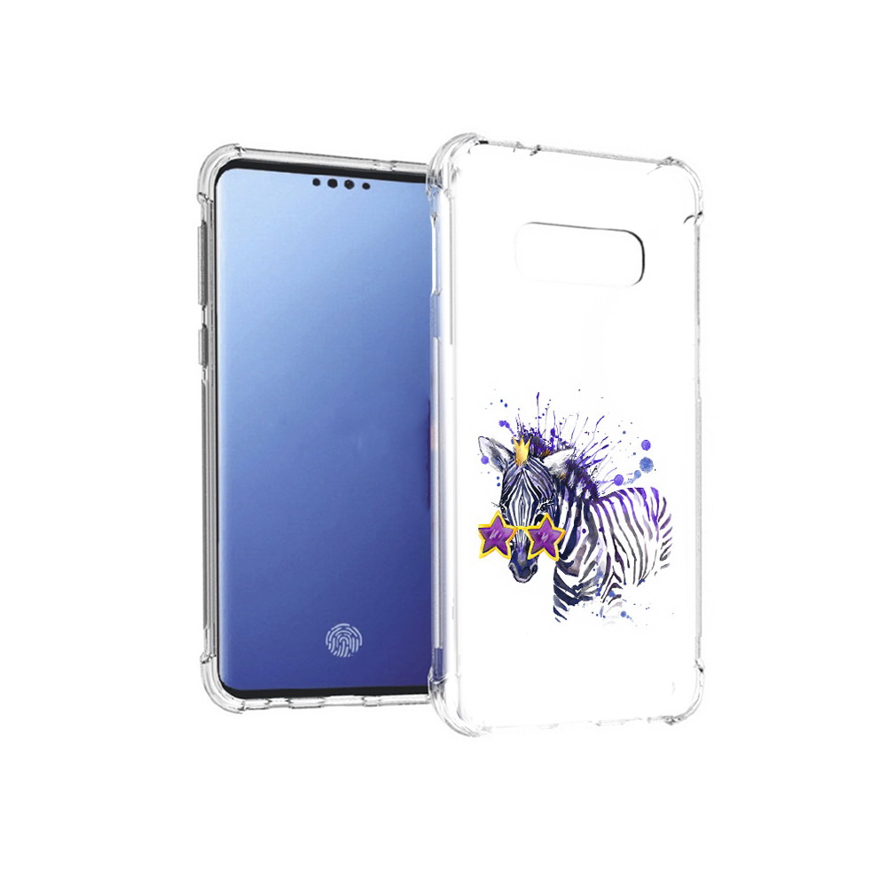 

Чехол MyPads Tocco для Samsung Galaxy S10E акварельная зебра (PT145748.492.215), Прозрачный, Tocco