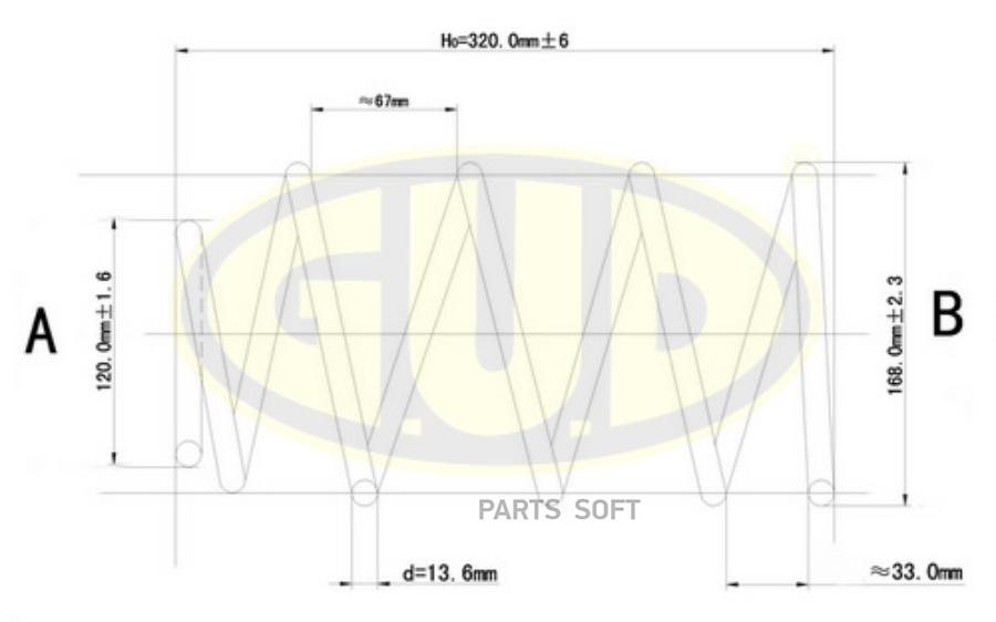 Пружина Перед Hyundai Accent 1.4/1.6 11/05>