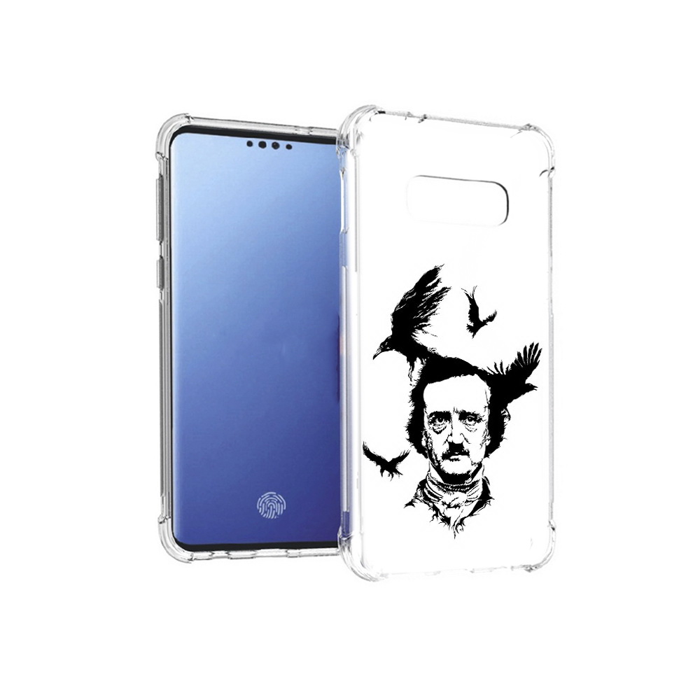 

Чехол MyPads Tocco для Samsung Galaxy S10E Эдгар Аллан черно белый (PT145748.492.204), Прозрачный, Tocco