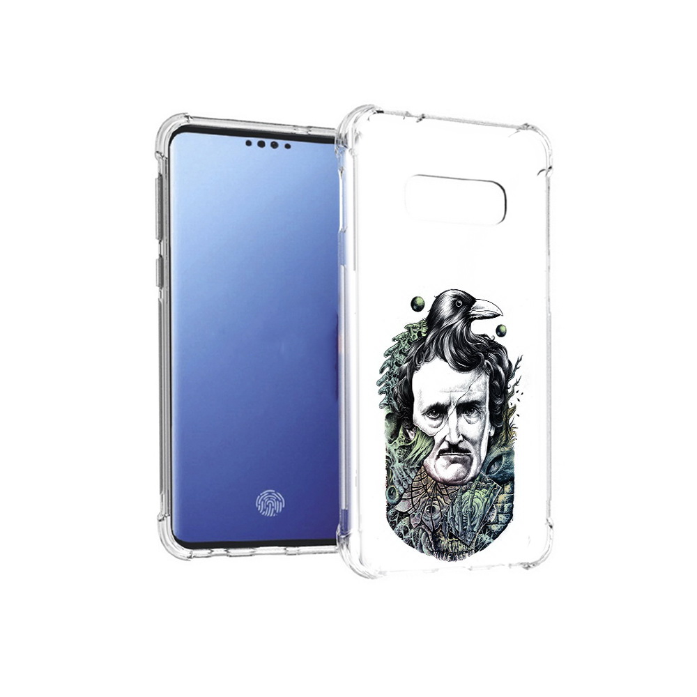

Чехол MyPads Tocco для Samsung Galaxy S10E Эдгар Аллан с вороном (PT145748.492.203), Прозрачный, Tocco