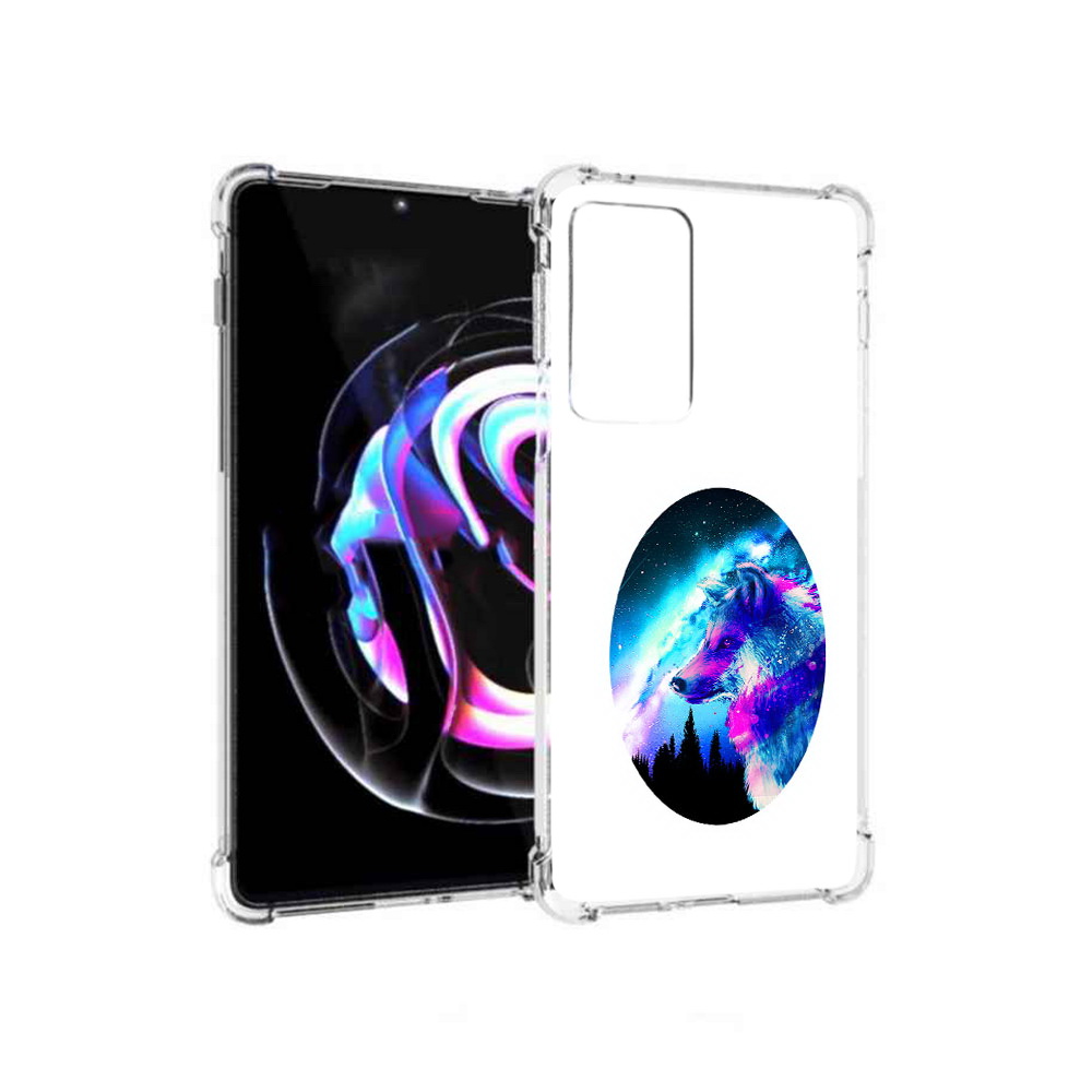 

Чехол MyPads Tocco для Motorola Moto Edge 20 Pro голубой волк (PT227063.364.293), Прозрачный, Tocco