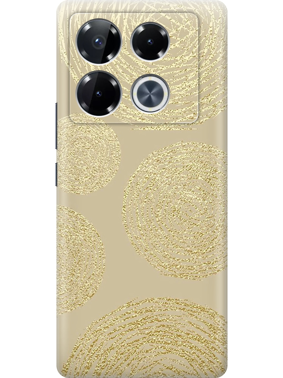 

Силиконовый чехол на Infinix Note 40 Pro / 40 Pro 5g / 40 Pro+ 5g с принтом 886219, Прозрачный;золотистый, 782627031