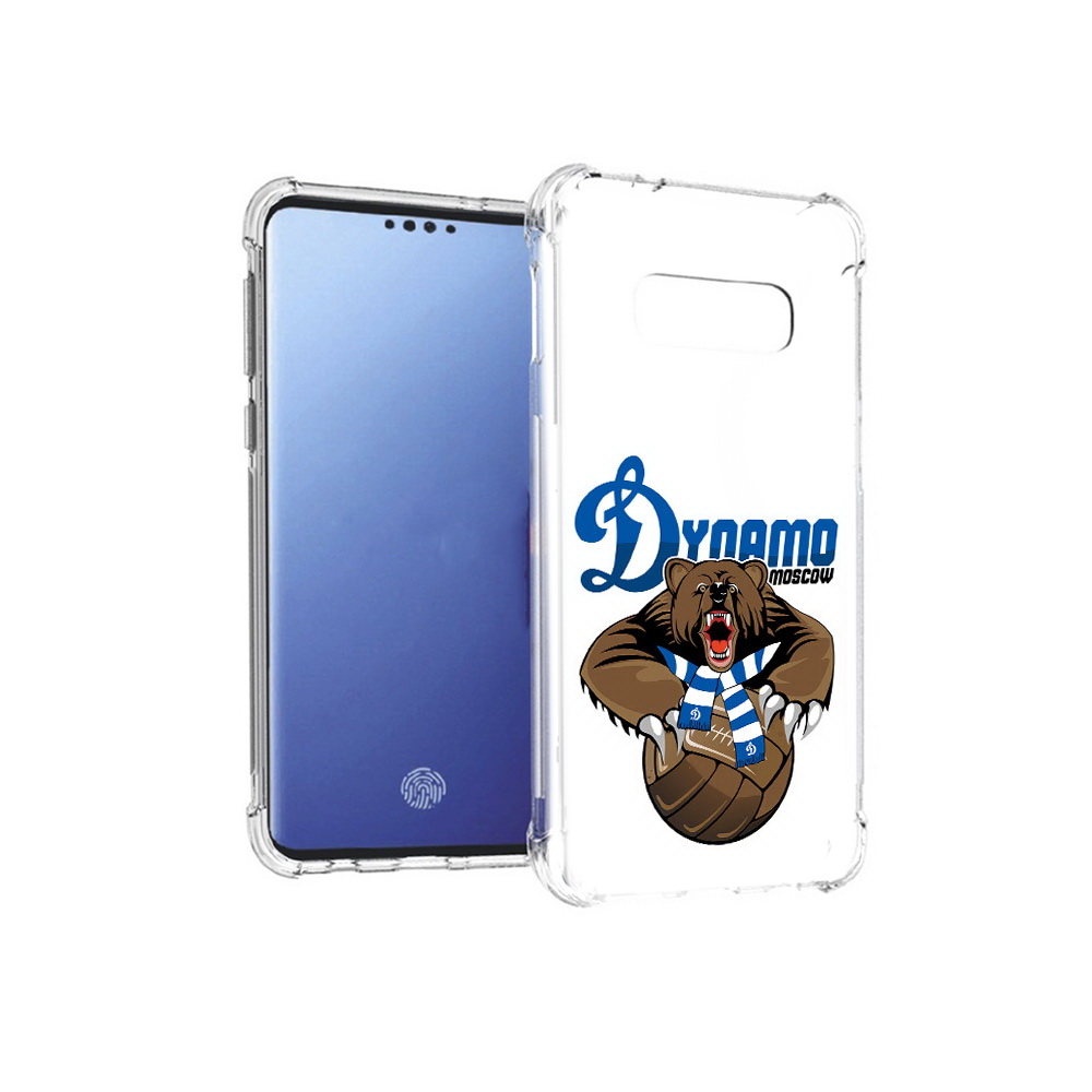 

Чехол MyPads Tocco для Samsung Galaxy S10E ФК Динамо медведь (PT145748.492.175), Прозрачный, Tocco